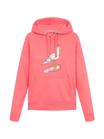 Derbe Hoodie Sturmmöwin in Coralle