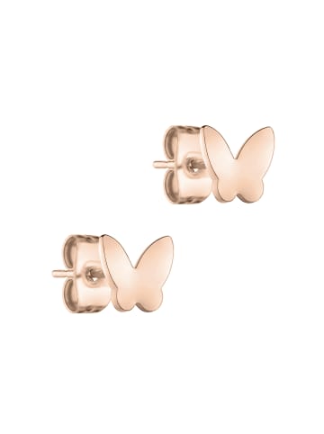 Cool Time Ohrstecker The Cool Butterfly in roségold