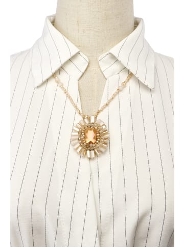 collezione alessandro Kurze Luxus Kette " Farah " in beige