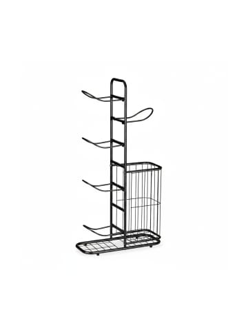 relaxdays Ballständer in Schwarz - (B)60 x (H)116 x (T)23,5 cm