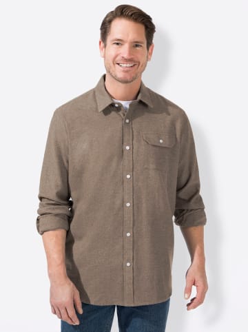 WITT WEIDEN Langarm-Hemd in taupe
