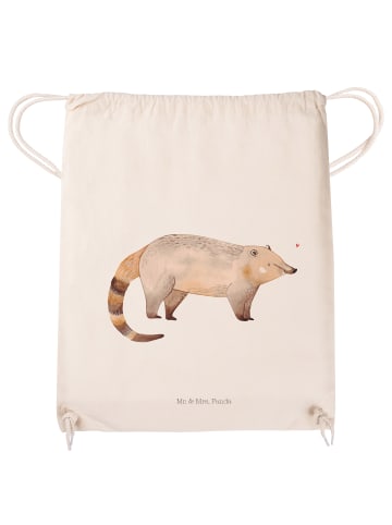 Mr. & Mrs. Panda Stoffbeutel Nasenbär ohne Spruch in Creme