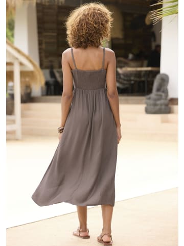 LASCANA Midikleid in taupe