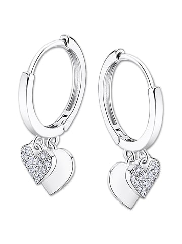 LOTUS silver Ohrringe Silber 925 Sterling Silber Zirkoniastein Creolen