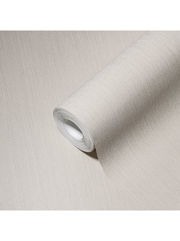 A.S. Création Tapete Pure Linen in Naturweiß
