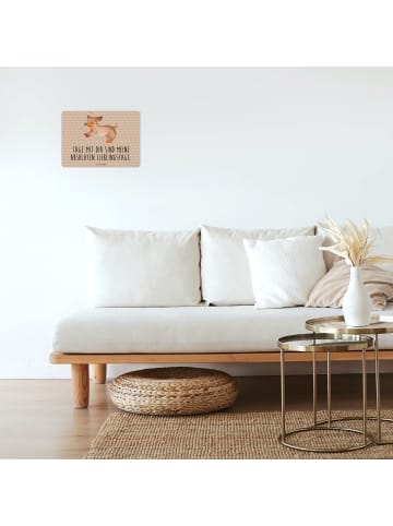 Mr. & Mrs. Panda tafel Hund Dackel mit Spruch in Hundeglück