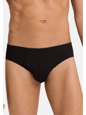 Hanro Slip / Unterhose Cotton Superior in Schwarz / weiß