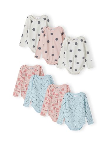 Minoti 7er-Set: Langarmbody LM BODY 12 in blau