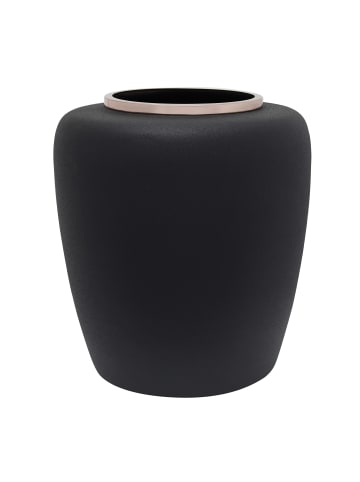 Kayoom Vase Art Deco 2025 in schwarz - roségold
