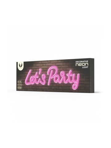 Forever Lights Neon PLEXI LED LET'S PARTY pink FPNE20 Forever Light Dekorative in Pink