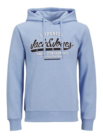 Jack & Jones Kapuzenpullover in Chambray Blue