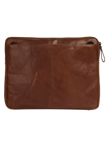 SPIKES & SPARROW Dokumententasche LAPTOP SLEEVE echt Leder in cognac
