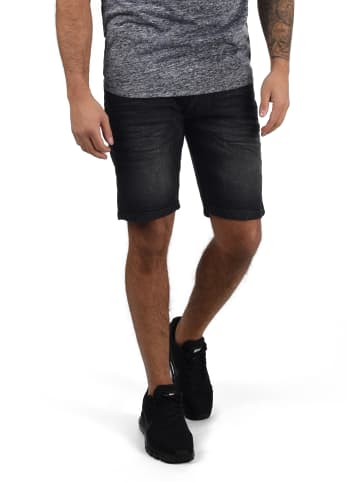 INDICODE Jeansshorts IDAlessio 70191MM kurze Hose im Knitterfalten-Look in Schwarz