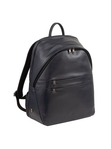DuDu New York Daypack Leder 41 cm Laptopfach navy