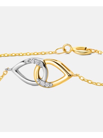 Diamant L'éternel Armband aus 375 Gelbgold mit 0.02 Karat Diamant