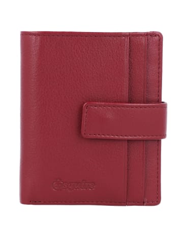 Esquire Oslo Kreditkartenetui RFID Leder 8 cm in rot