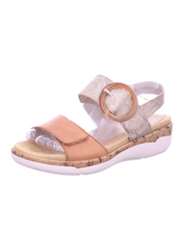 remonte Sandalen in noccia/lehm/metallic