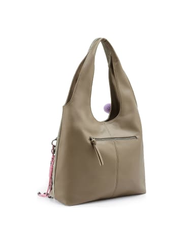 FREDs BRUDER Beautiful Mess Schultertasche Leder 40 cm in taupe