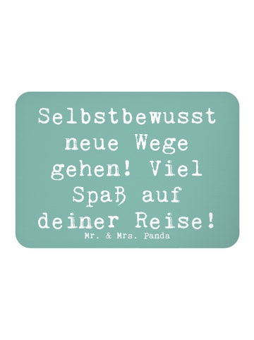 Mr. & Mrs. Panda Pinnwand Magnet Spruch Alleine Reisen unternehm... in Meeresbrise