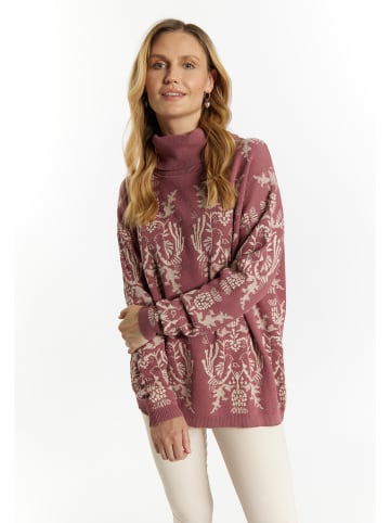 Usha Damen Strickpullover in Altrosa Creme