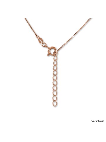 SilberDream 925 Silber vergoldet (Roségold 333) Damen SilberDream Kette Herzen  ca. 44cm