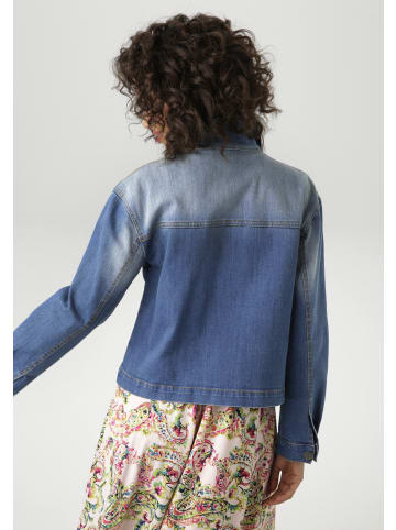 Aniston CASUAL Jeansjacke in blau