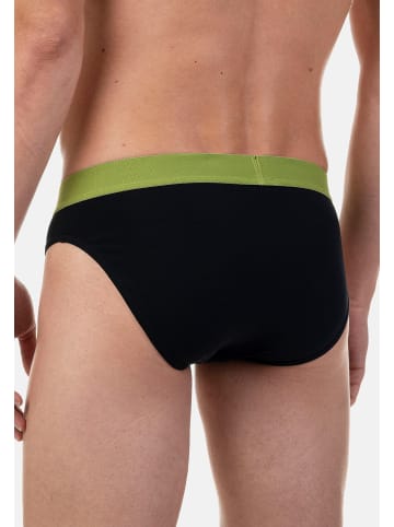 Bruno Banani Sportslip / Unterhose Flowing in Grün / Schwarz
