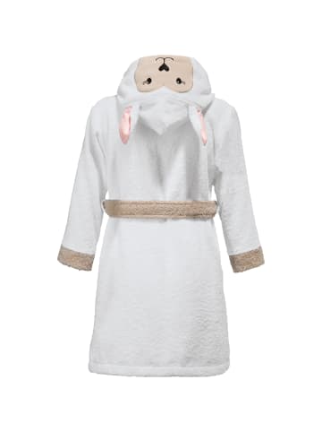 Erwin Müller Frottier Kinder-Bademantel mit Kapuze Schaf in natur
