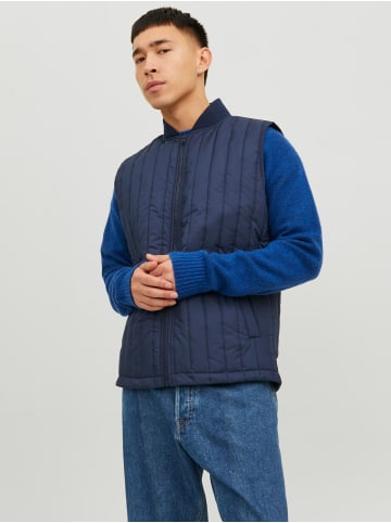 Jack & Jones Stepp Weste Übergangs Jacke Blouson ohne Ärmel JJERECYCLE in Blau