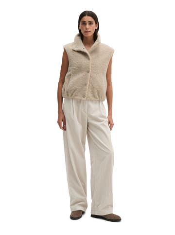 Marc O'Polo Teddyweste regular in Natural Grey Melange