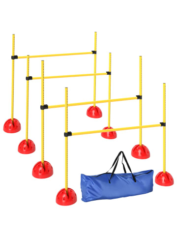 Pawhut Hunde Agility Set Gelb Kunststoff