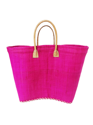 Le Comptoir de la Plage Korbtasche "Belo GM Unis" in  Rosa (L) 40x (B) 32 cm