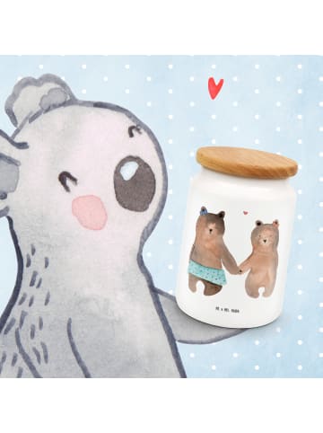 Mr. & Mrs. Panda Kaffeedose Bär Freundin ohne Spruch in Weiß