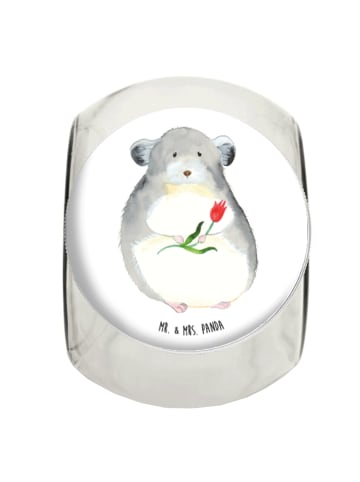 Mr. & Mrs. Panda Bonboniere Chinchilla Blume ohne Spruch in Weiß