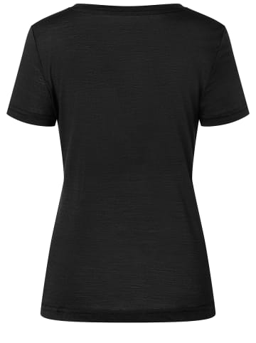 super.natural Merino T-Shirt in schwarz