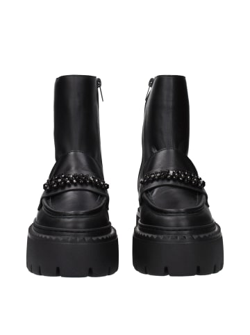 Jimmy Choo Schwarz Leder Knöchel Stiefel