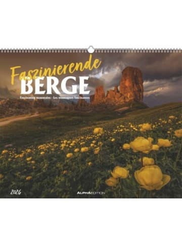 TeNeues Calendars & Stationery Kalender - Alpha Edition - Faszinierende Berge 2026 - Wandkalender 52×42,