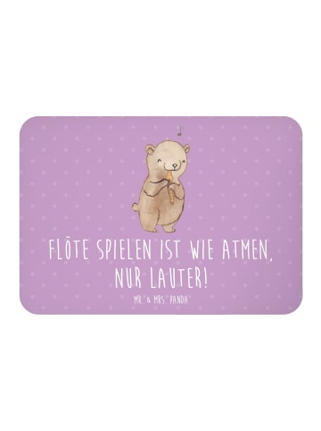Mr. & Mrs. Panda Kühlschrankmagnet Flöte Atem mit Spruch in Lavendeltraum