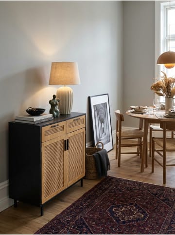 KADIMA DESIGN Sideboard 80x86,5x40 cm Kommode mit Wiener Geflecht, Hoher