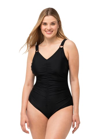 Ulla Popken Badeanzug in schwarz