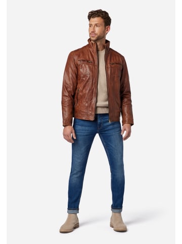 Ricano Herren Lederjacke Albert in Cognac