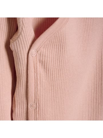 Minymo Kinder Langarmbody "Wrap Body LS Rib" in Rosa