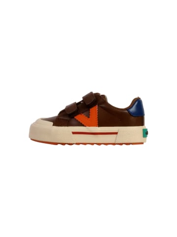 Victoria Sneaker mit Klettverschluss Kind Braun