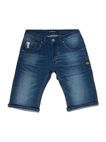 WANGUE Jeans Shorts Kurze Cargo Sommer Hose Bermuda in Dunkelblau