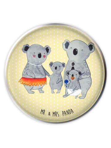 Mr. & Mrs. Panda Waschbecken Stöpsel Koala Familie ohne Spruch in Gelb Pastell