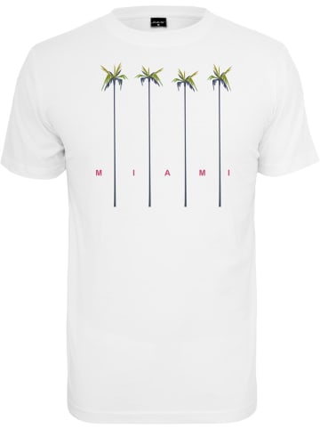 Mister Tee T-Shirt "Miami Palms Tee" in Weiß