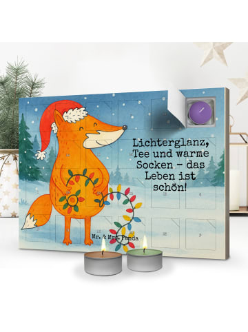 Mr. & Mrs. Panda adventskalender mit duftkerzen Fuchs Weihnachte... in Weiß
