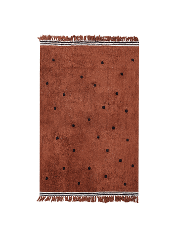 Beliani Kinderteppich LAZA in Braun - (W) 140 x (L) 200 cm