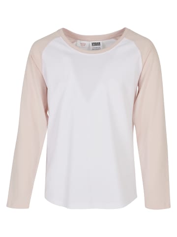 Urban Classics T-Shirt in white/pink+white/black
