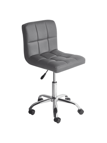Beliani Bürostuhl MARION in Grau/Silber - (W) 42 x (H) 77 x (L) 43 cm